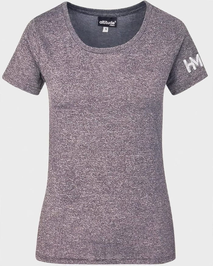 Hm Ladies Oregon Melange T-Shirt - Charcoal