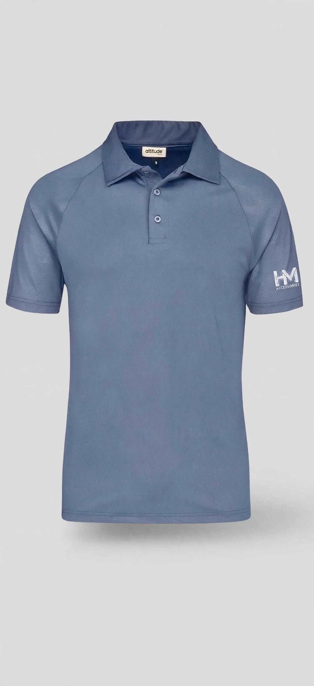 HM Mens Santorini Golf Shirt - Grey
